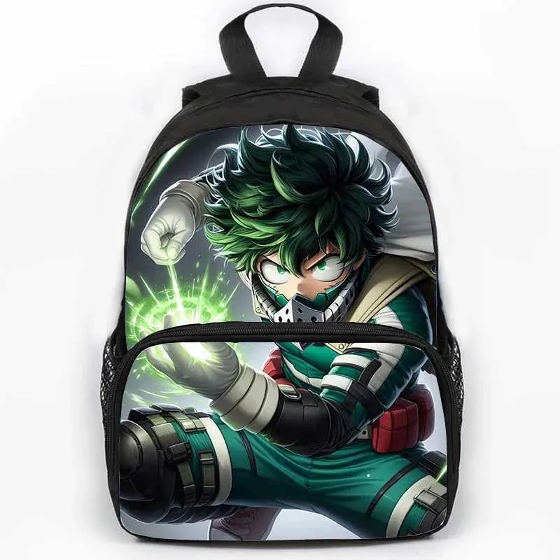 anime laptop backpacks Anime My Hero Academia Backpack for Student Boys Children Manga Izuku  Midoriya Schoolbag Large Capacity Laptop Backpacks Mochila L260621MADN