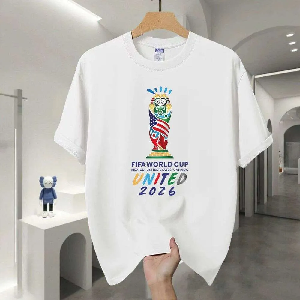 2026 北中米ワールドカップ Tシャツ 2XLサイズ 2026 アメリカ カナダ メキシコ ワールドカップ ピュアコットン 半袖