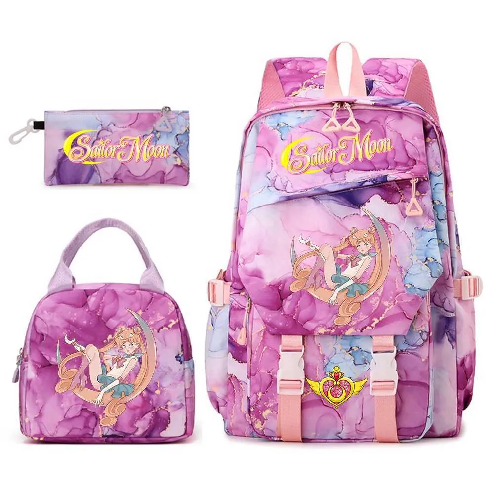 Sailor Moon Print Bookbag Set For Girls ... From  display picture 1