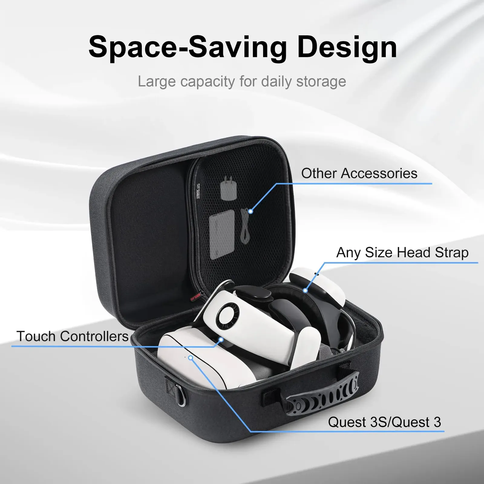 Portable Lunch Bag With Containers For BOBOVR M3 Pro... From Zuo04 