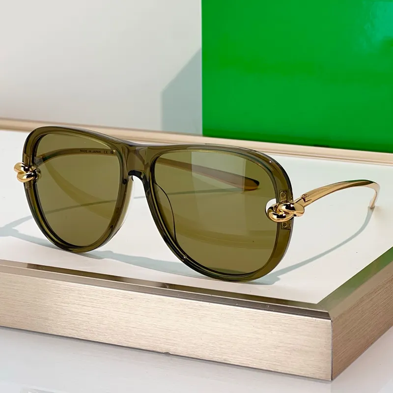 Oversized Pilot Sunglasses Full Frame Black Acetate... From  display picture 1