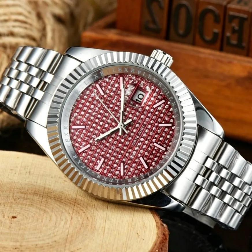 Iced Out Mens Diamond Omega Watches Men With Fluted... From  display picture 3