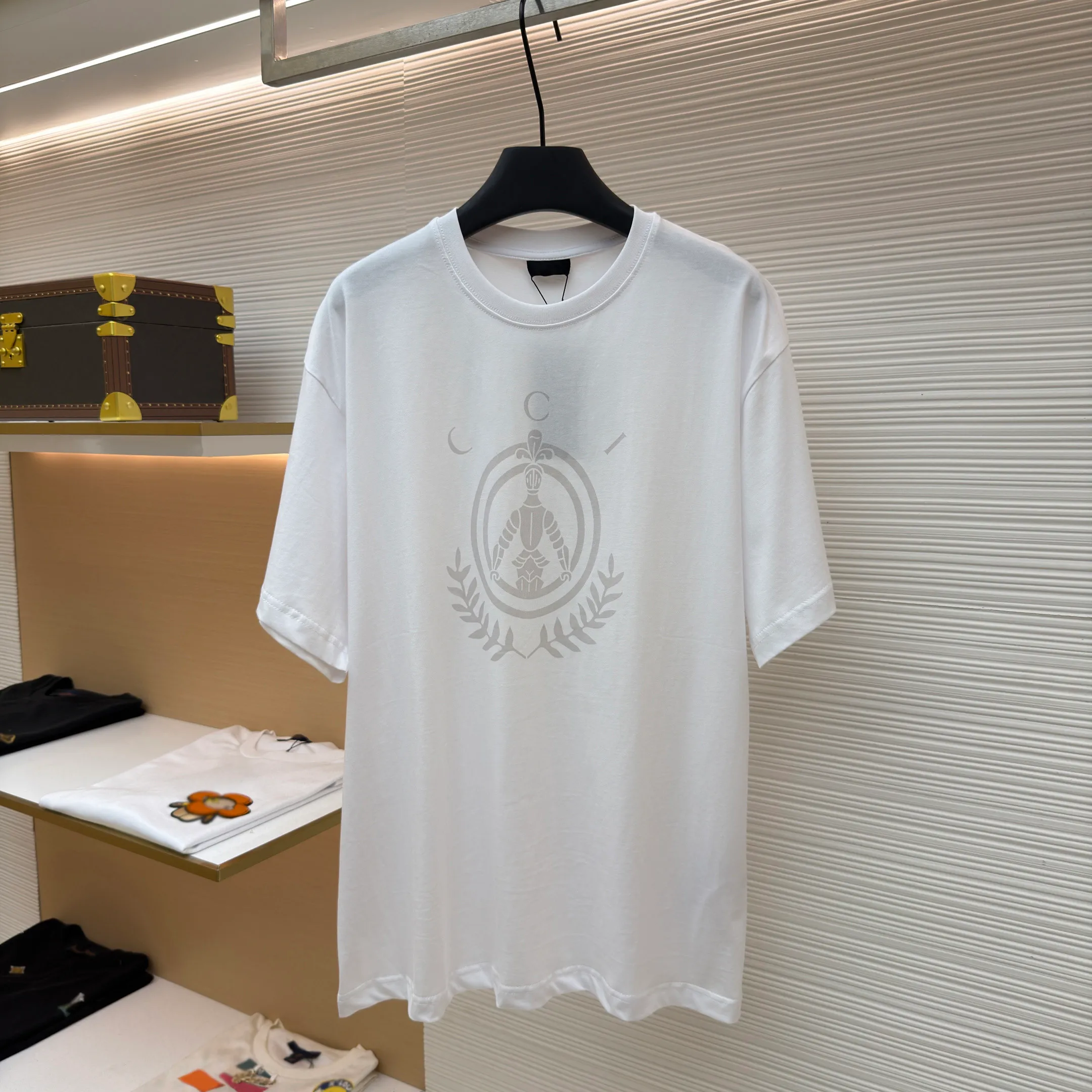 デザイナー高級ブランド高品質メンズ Tシャツ ポロシャツメンズ Tシャツ ジャガード アーマー ロゴ クルーネック 半袖 ストリート スタイル トップス シャツ