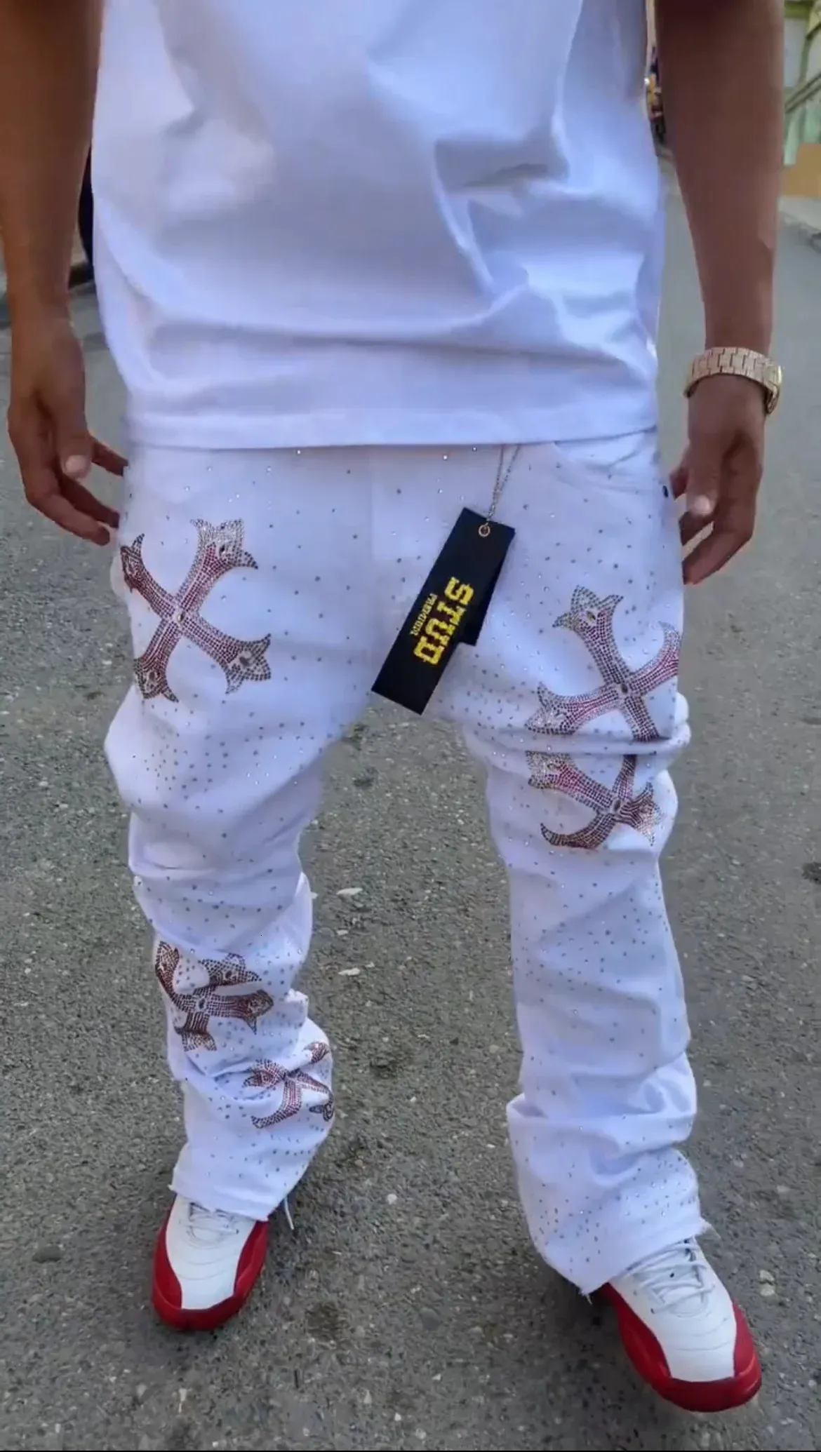 Hip Hop Streetwear Y2K Vintage Mens Unisex White From Longda01