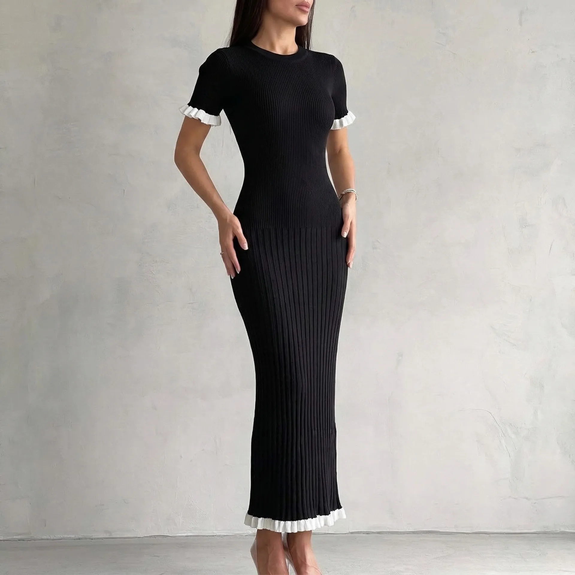 Luxury Knit Dress Cross Border European American... From Tclothes8, Rs.2,917.92
