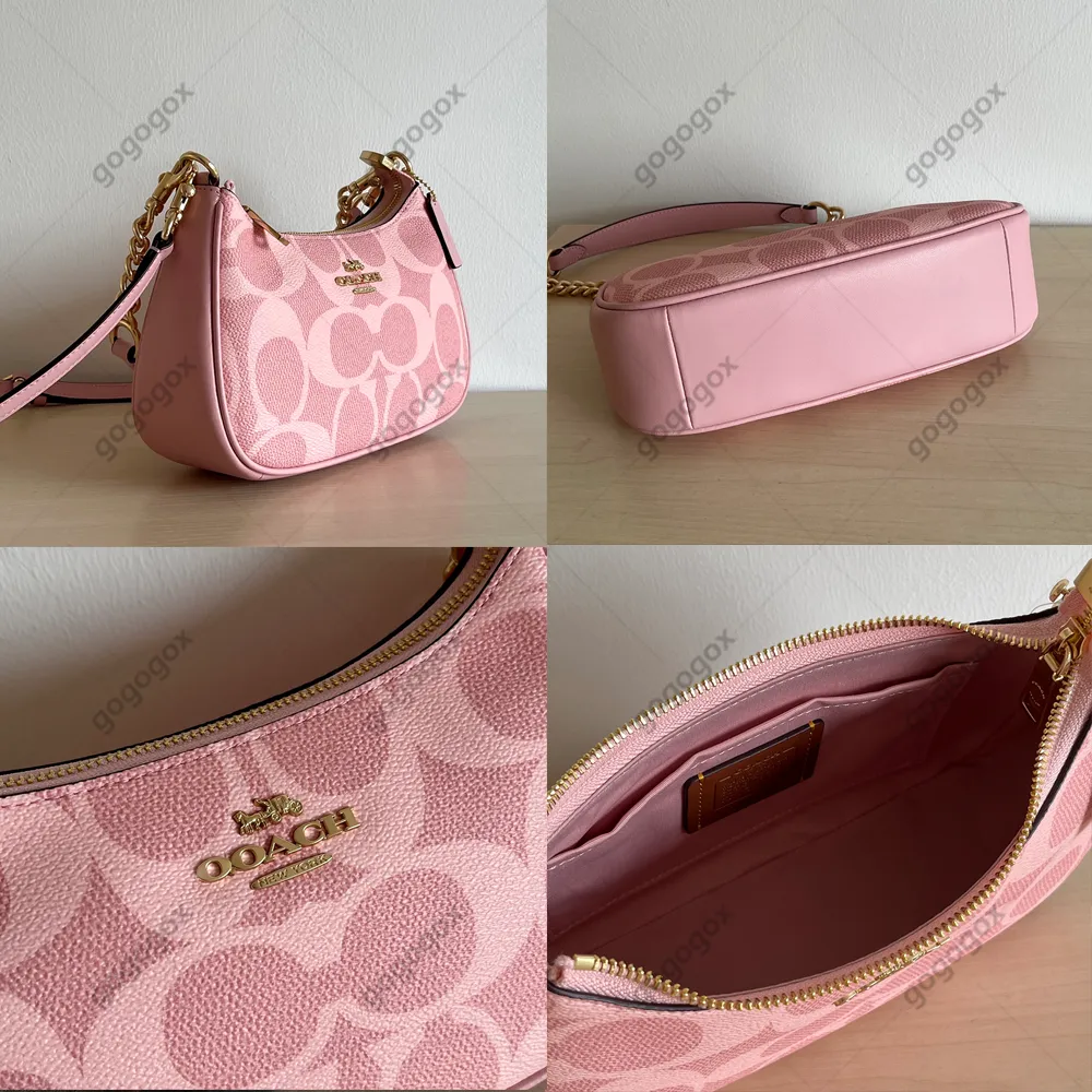 Coach 12A Tabby Tote Bag Pink Designer Shoulder Bag From