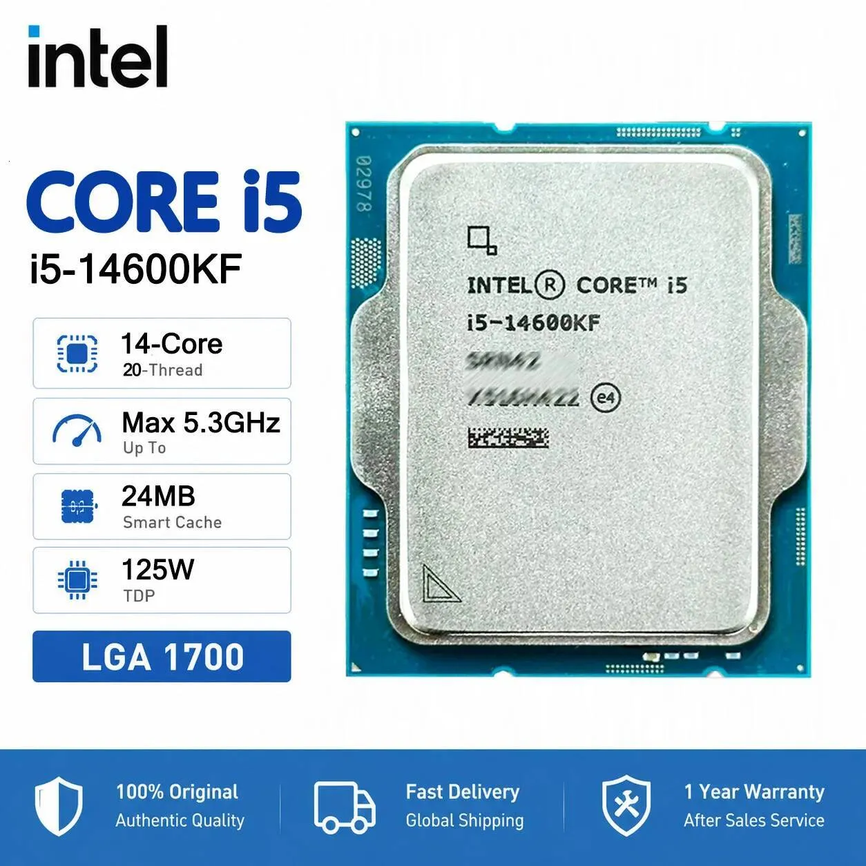 14600KF Intel Core I5 Yeni CPU I5 14600KF 35GHz 14 Yi TL14