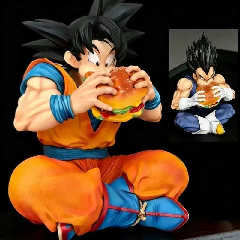 JT GK Goku Vegeta Eating Burger Anime Ball Park From