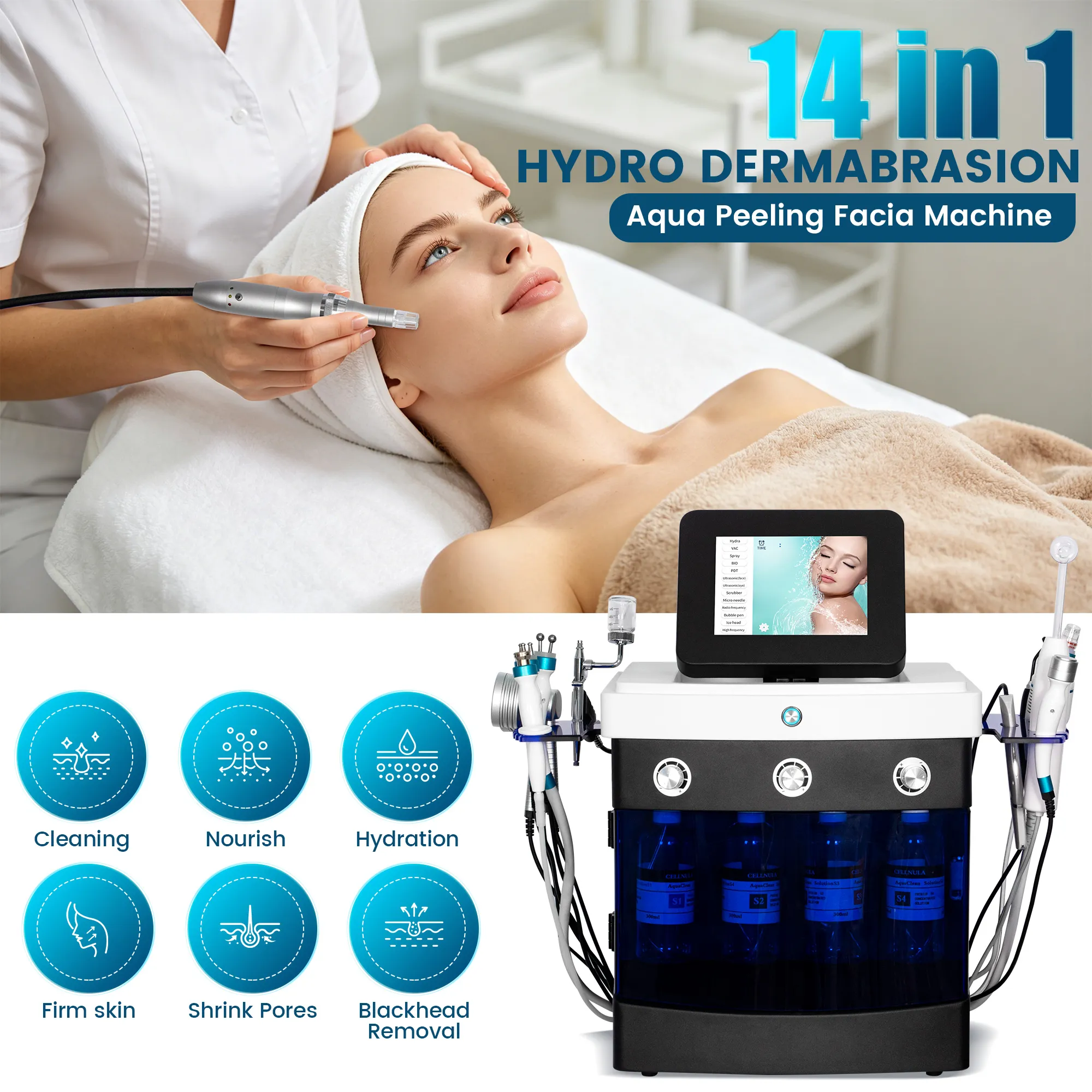 14 In 1 Hydro Dermabrasion Facial Machine Aqua From Taixl04, Rs