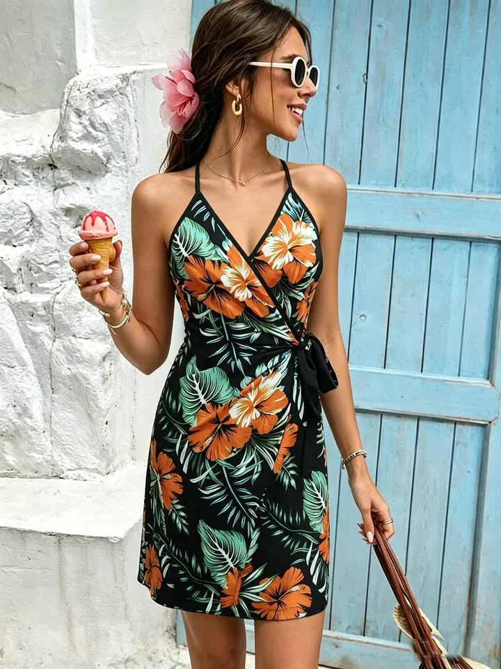 womens wrap dresses MIDI FAUX WRAP DRESS Maggy London