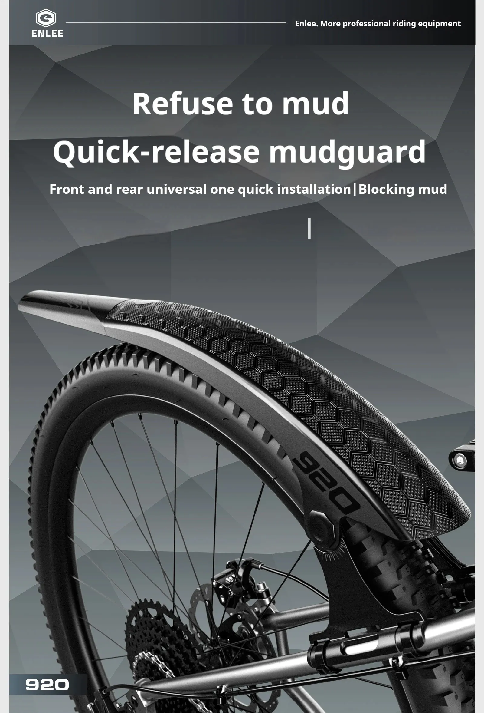 ENLEE Mountain Bike Fender Speed Down Bike Fender From 8,96