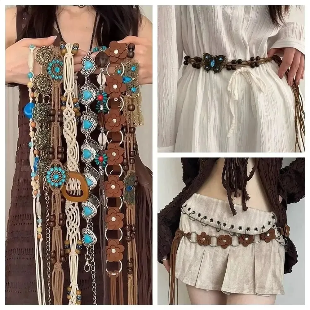 2025 Butterfly Tassel Waist Chain Y2K Trendy Bohemian 
