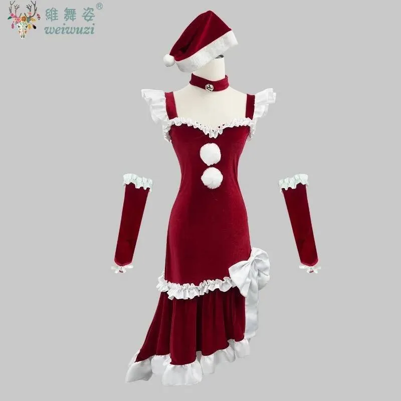 anime christmas dress Christmas Party Costumes Cute Dress Outfits Anime Cosplay Costume