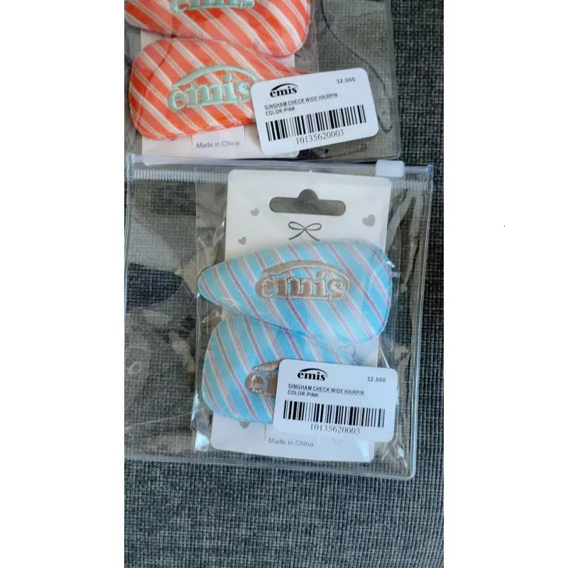 Emis Hair Clip With Fine Stripes, Wide Design, From 10,73