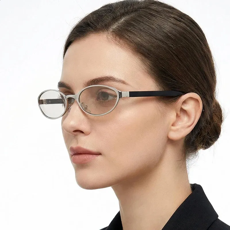 Vintage Oval Sunglasses For Women Men Retro 90s Y2K... From  display picture 2