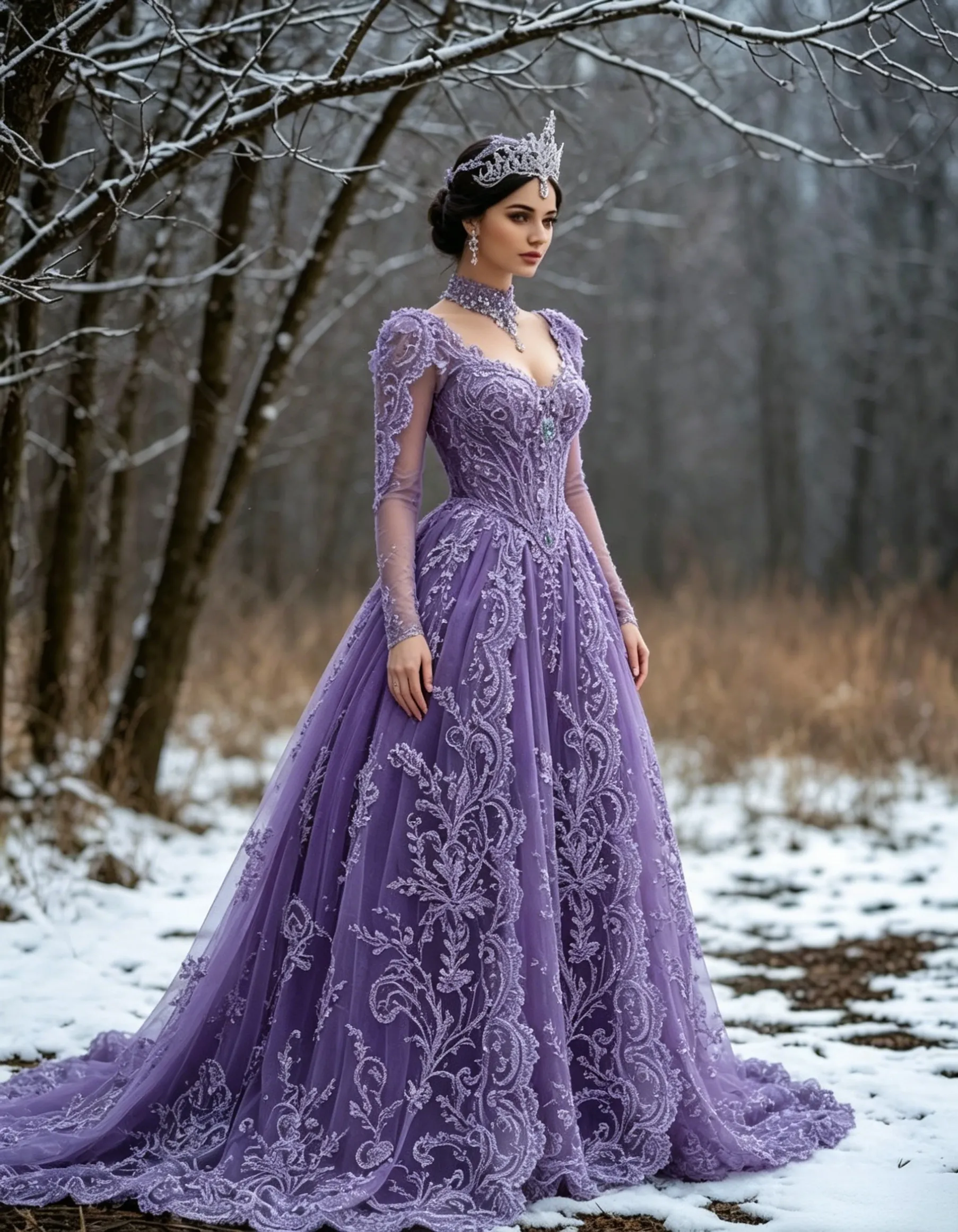 purple medieval wedding dress Ready to Wear Unique Purple Gold Medieval Wedding Dress ANNORA