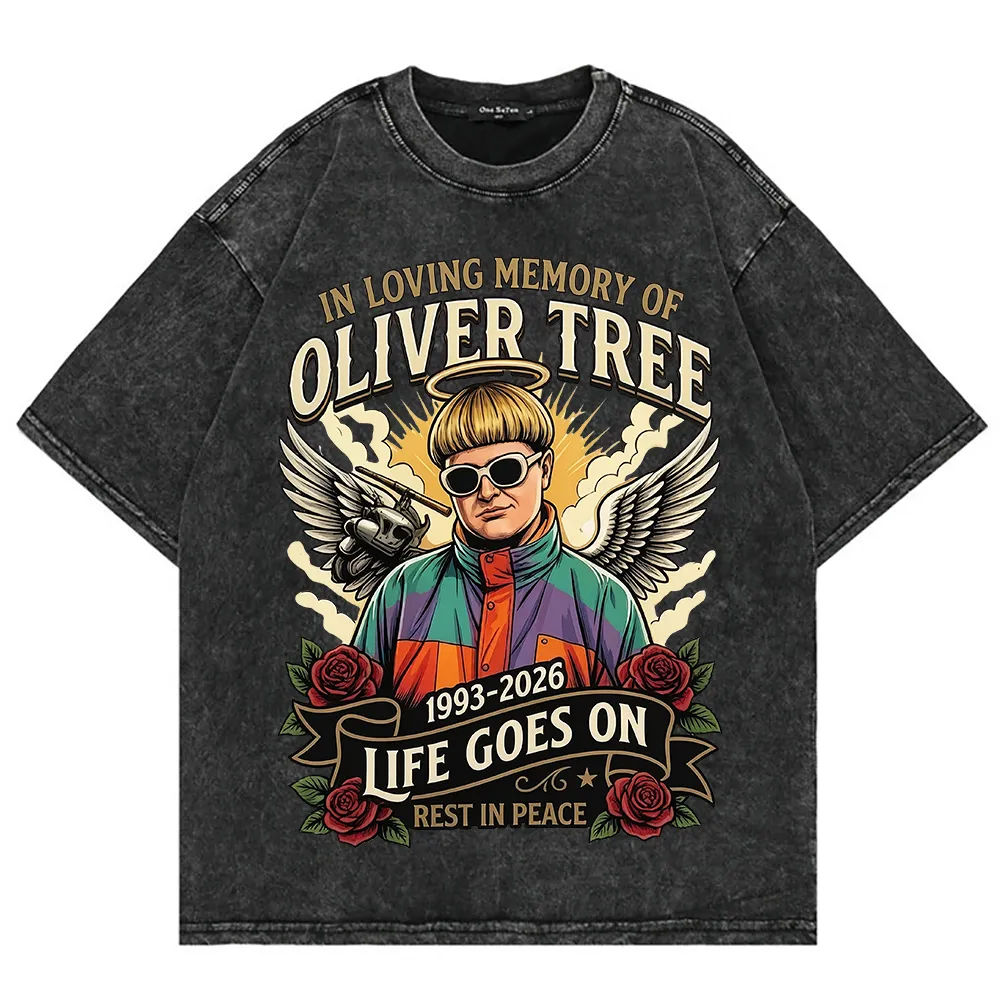 Wholesale Oliver Tree Memorial T Shirt 1993 2026 Life Goes On