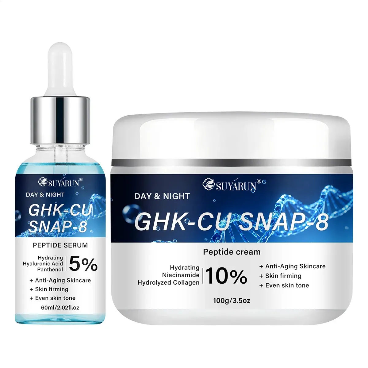 ghk-cu and snap-8 blended moisturizing cream SUYARUN GHK CU SNAP 8 Serum Aging Izer And... From Longda009, Rs.1,374.37 how much bac water Amount:50mg PPC_DietDiversity