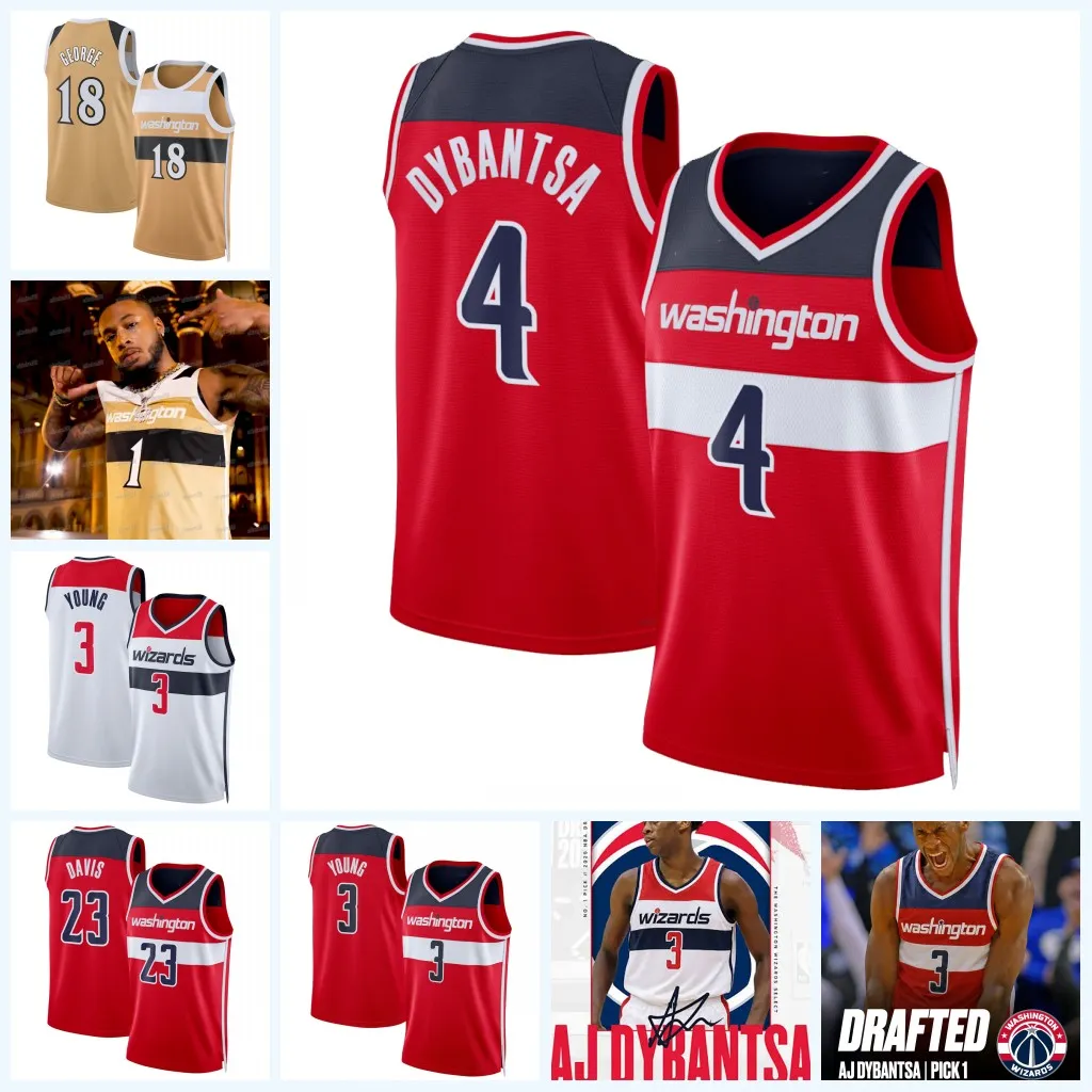 4 AJ Dybantsa Wizard 2026 Draft Basketball Jersey From