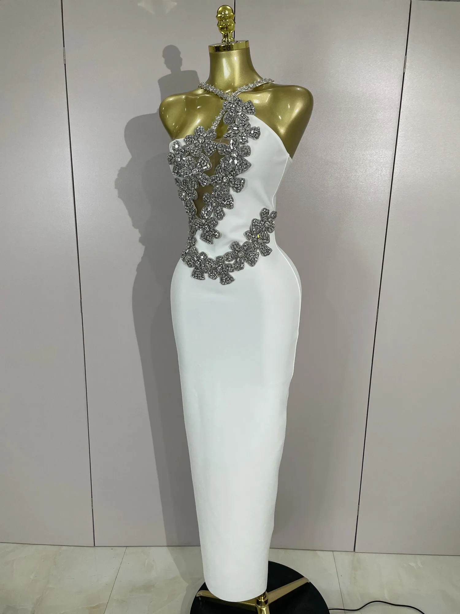 loose bodycon dress Ribbed Half Sleeve Square Neck USA Fabric Content Brown Vera Wang Wrap sculpting Taille:L