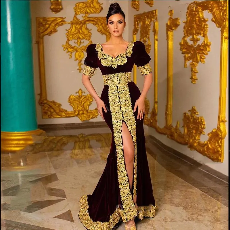 albanian prom dresses Traditional Albanian Burgundy Evening Dresses Mermaid... From Kyuremweding, Rs.19,024.31