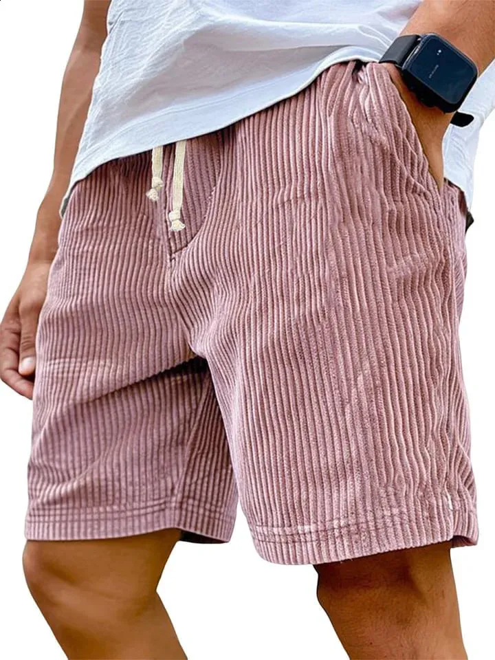Mens Corduroy Shorts 2026 Mens Retro Casual Vintage From Daye01