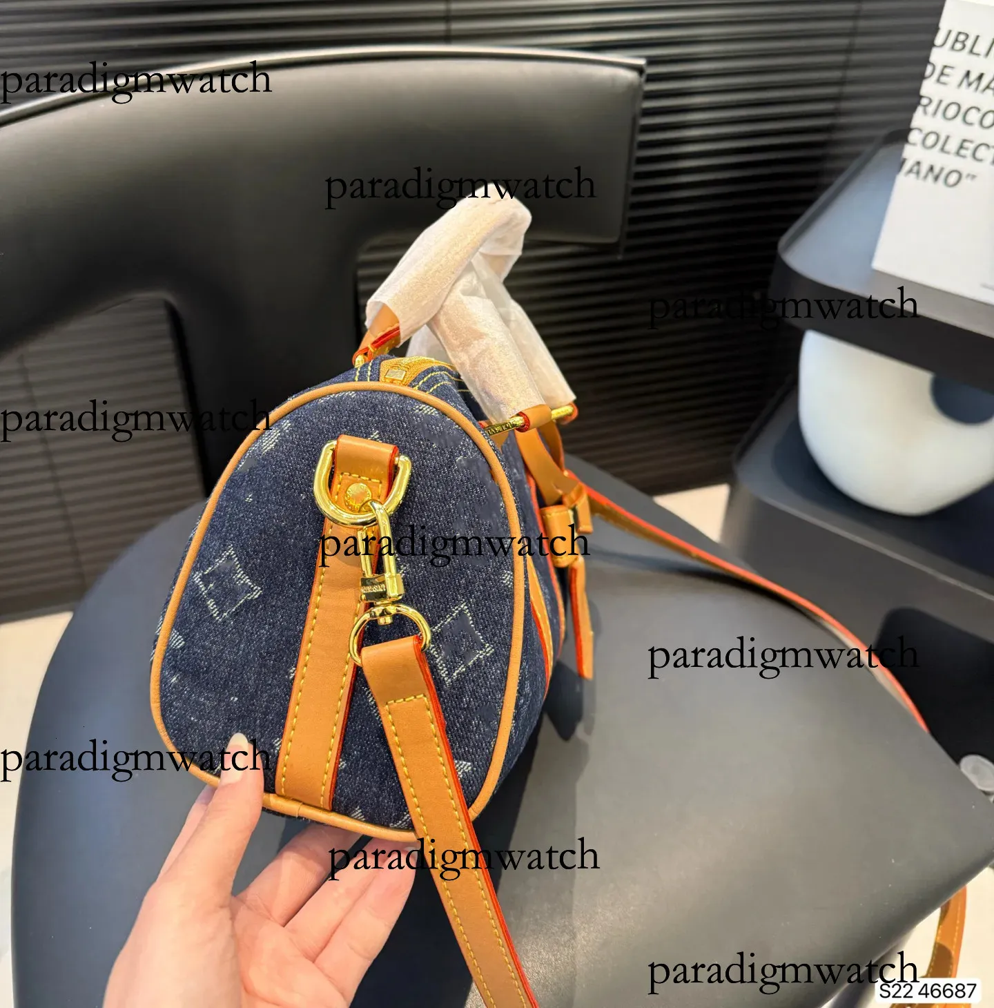 Takashi Murakami Co Signed Denim Bucket Bag High From