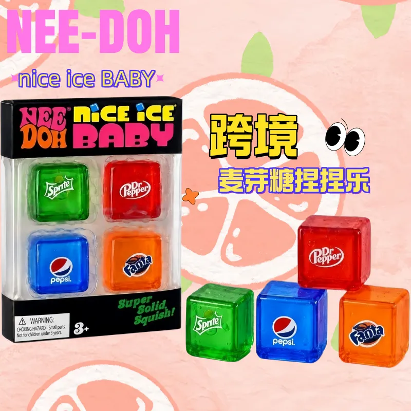 1/3 pièces Ice Cream Squishy Schylling Nice Cube Blind Box Jouet sensoriel anti-stress, cadeau pour le bureau et la maison