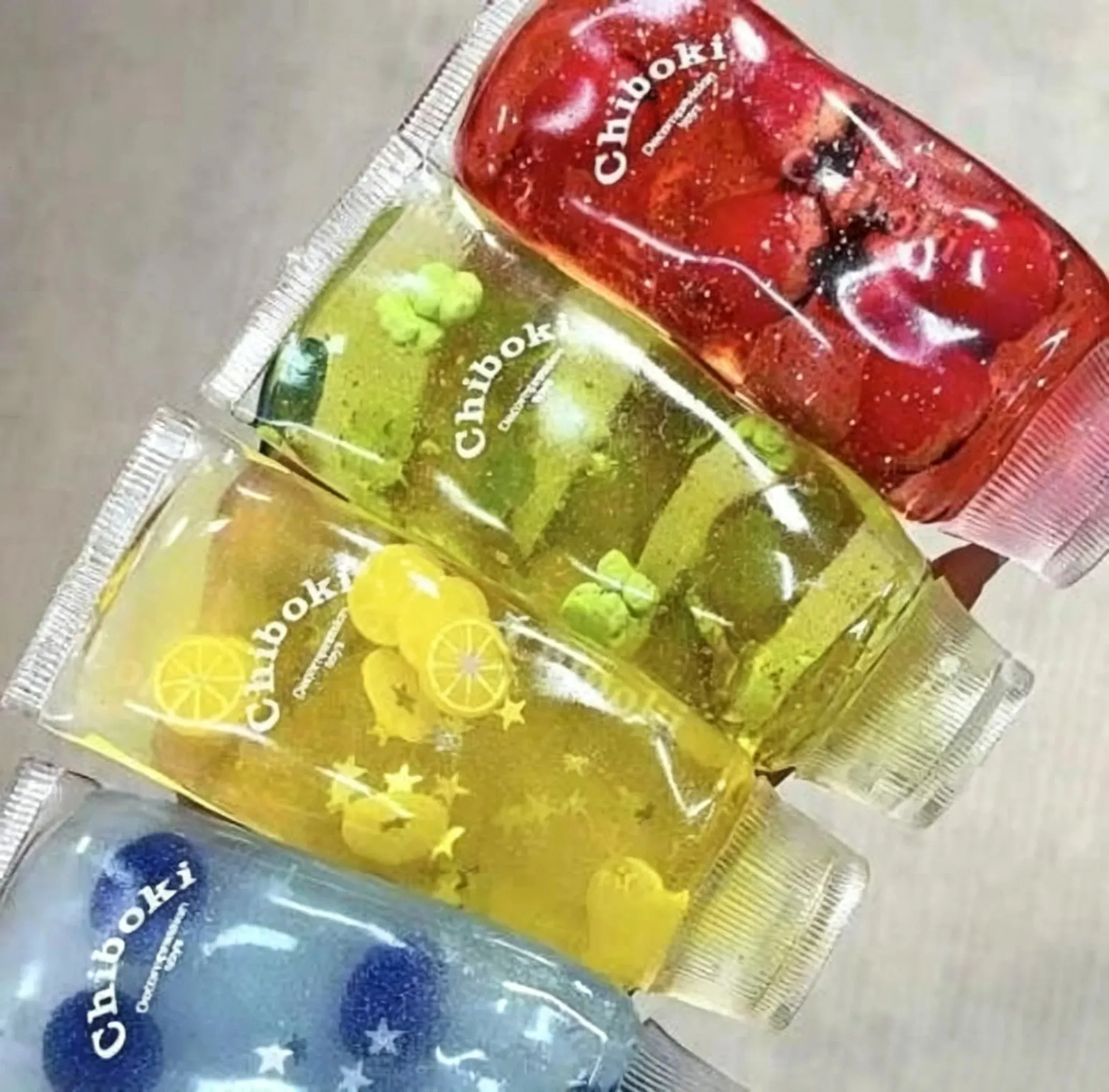 2026 New Chiboki Drink Squishy Transparent Fruit From Funnytoy8