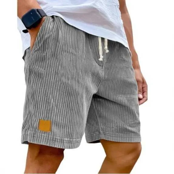 New Mens Corduroy Shorts 2026 Retro Embroidered Lace From Ylem