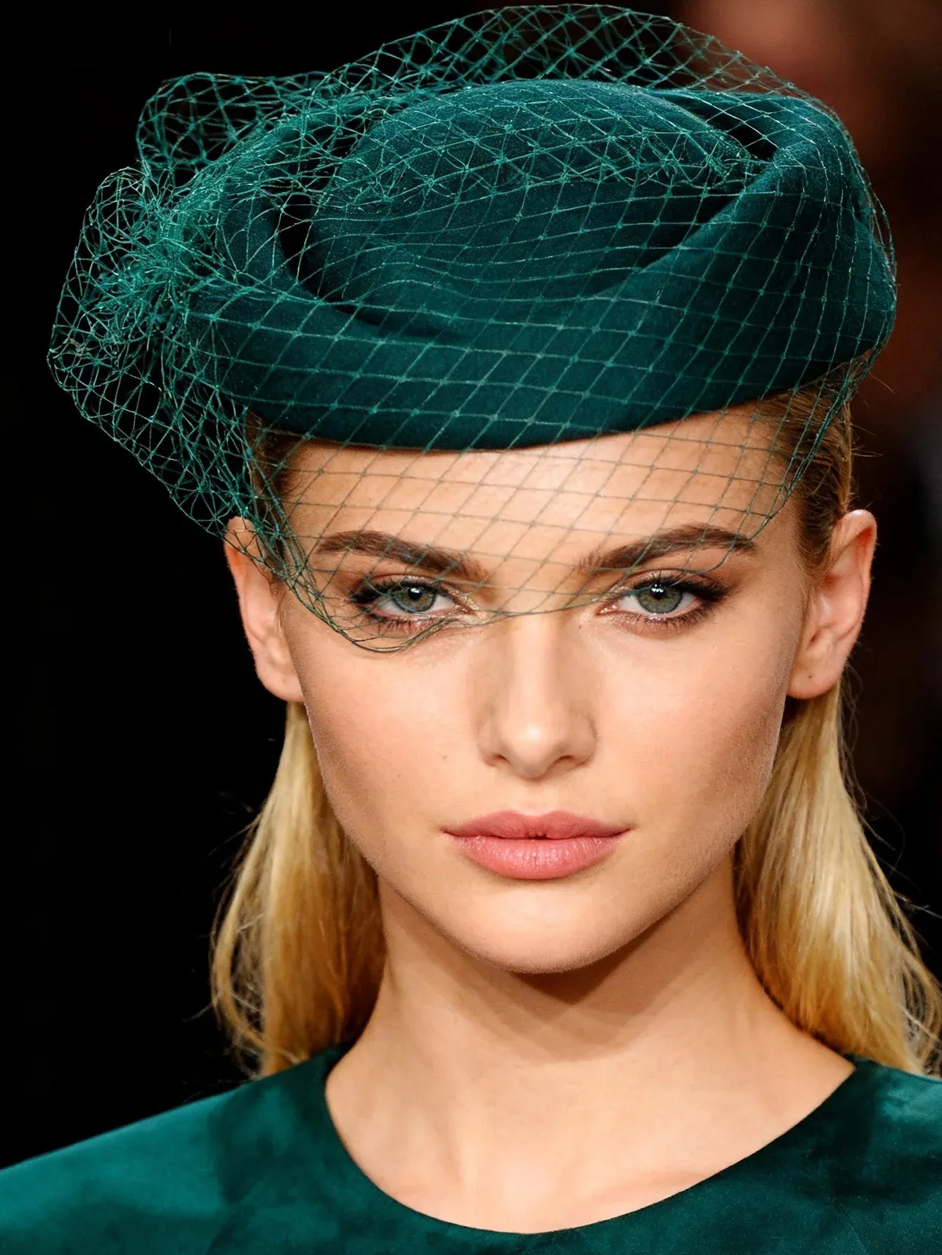 Women\'s Elegant Church Fedoras Wool Felt Vintage Beret Wedding Veil Cap Khaki FS Fashion Wool Felt Fascinator Hats For Women Wedding  main image 4
