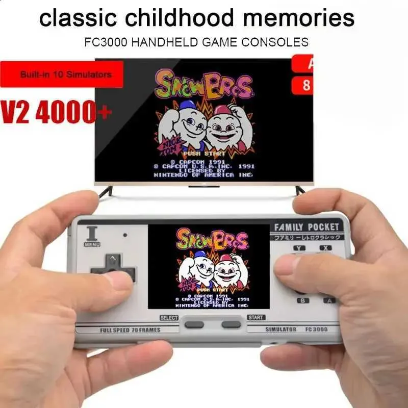Retro Handheld Video Game Console, Built In 4000+... Handheld Game ...