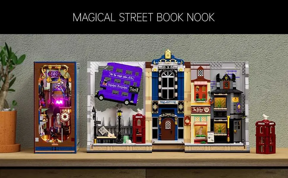 Magical Street Book Nook Building Blocks Set For... From Mawk02 ...