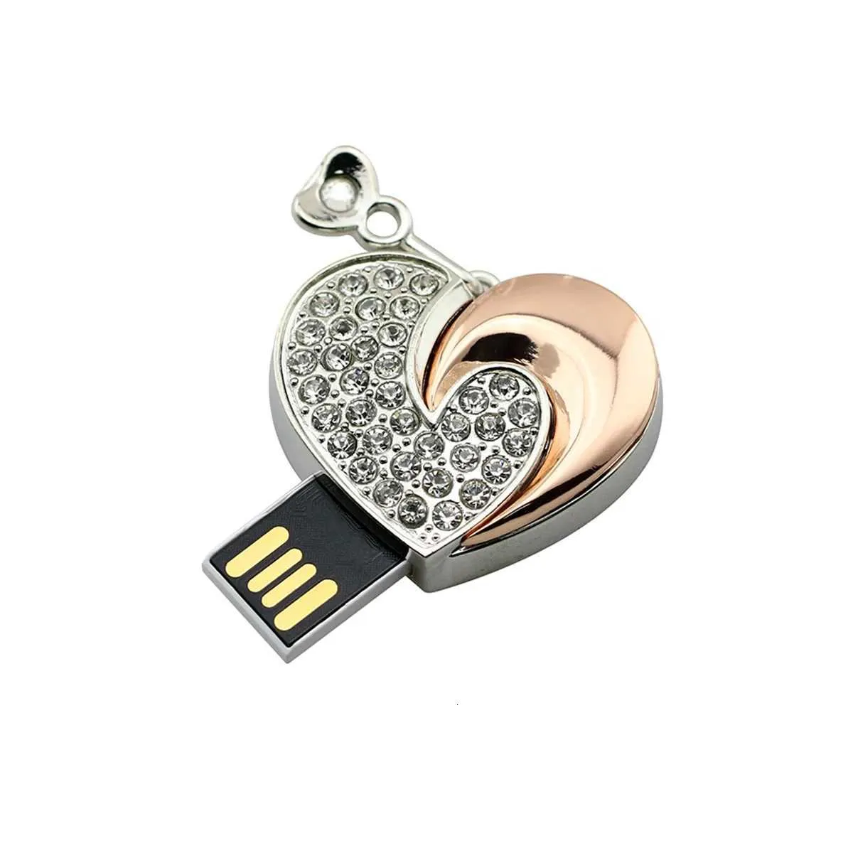 USB Flash Drive Pen Drive Crystal Pendant, 16GB 32GB... USB Flash ...
