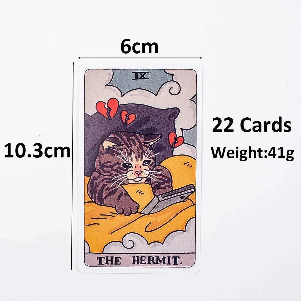 Cat Tarot Deck, 22 Major Arcana Cards, Funny Witchy... From Mawk02, $6. ...
