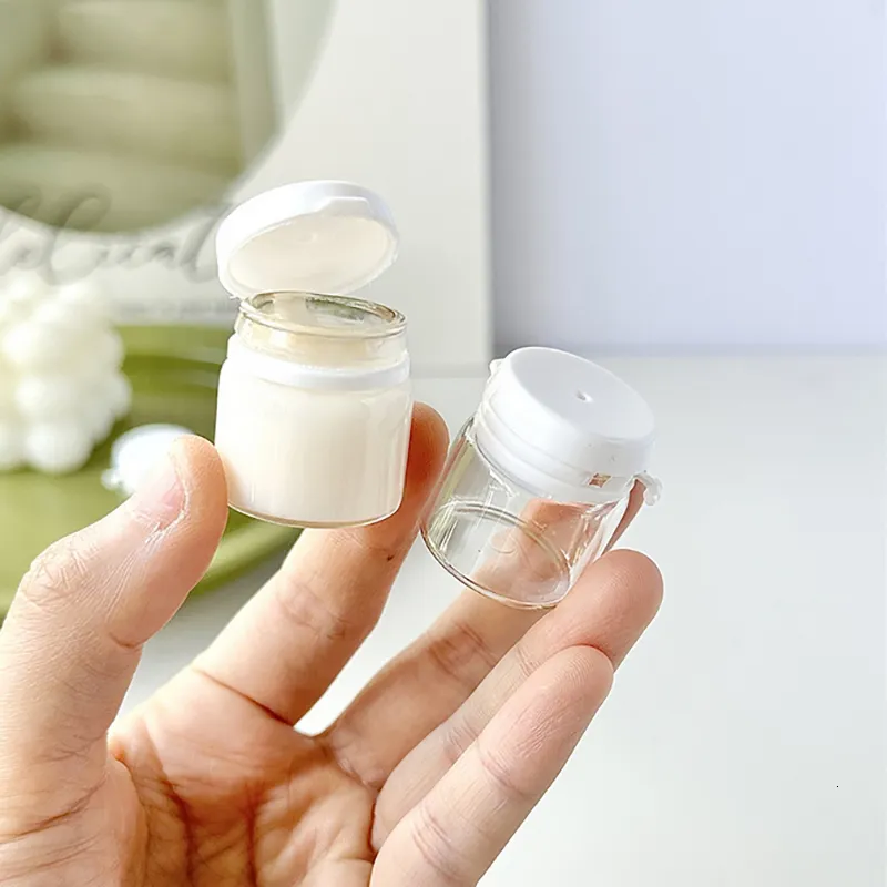 Shop 3 Pack Mini Clear Glass Cosmetic Jars, Refillable... | DHgate.Com