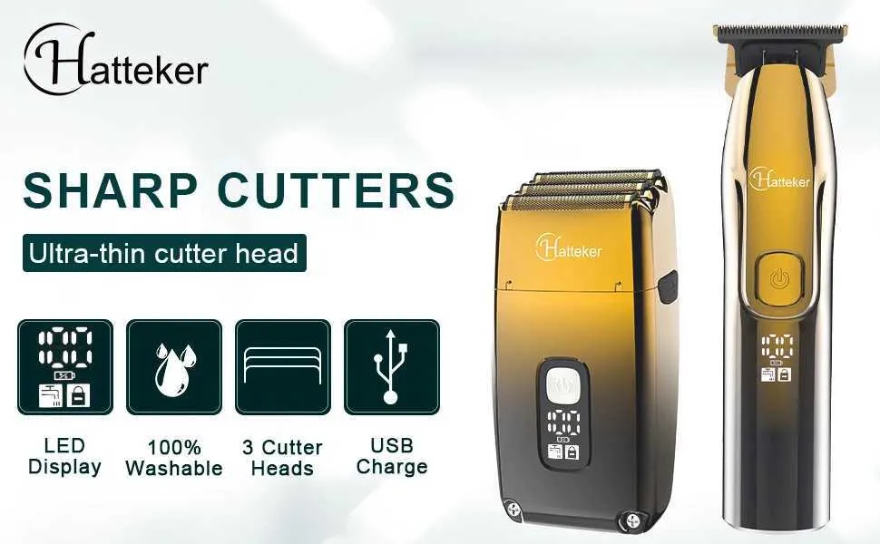 Men Shaver Machine Electric Rechargeable Shaver For Men, Powerful Hair... Hair Trimmers ...