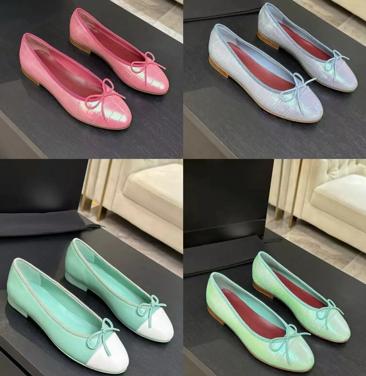 Crocodile Embossed Bow Knot Ballet Ballerina Flats... Dress Shoes | DHgate