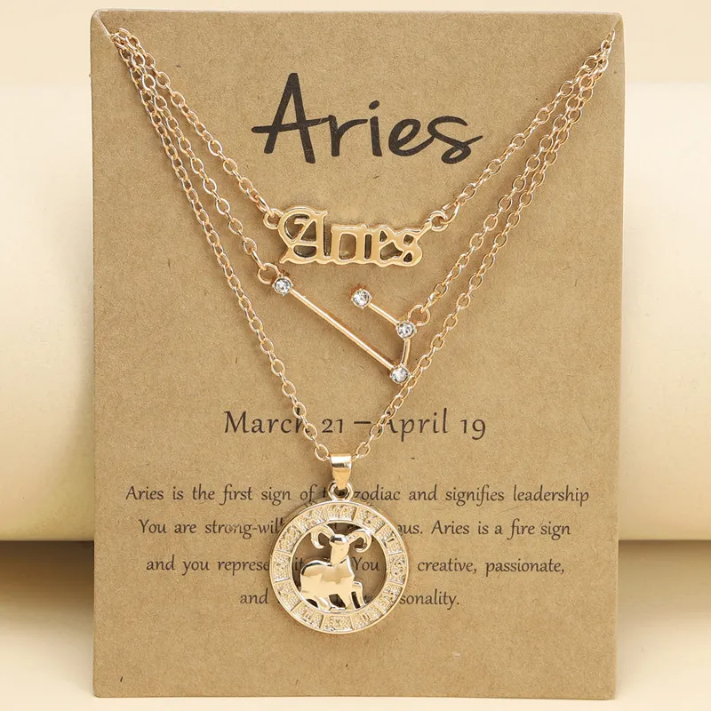 Women's Zodiac Sign A Friendship Necklace 12... Pendant Necklaces | DHgate