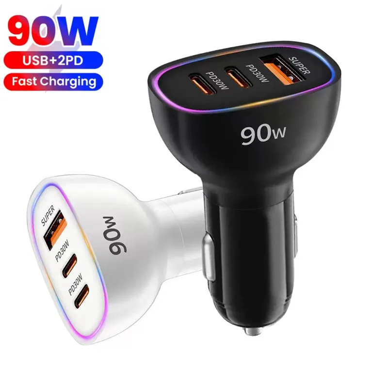 Super Fast 90W USB C Cars With Wireless Charging With... Phone Chargers ...
