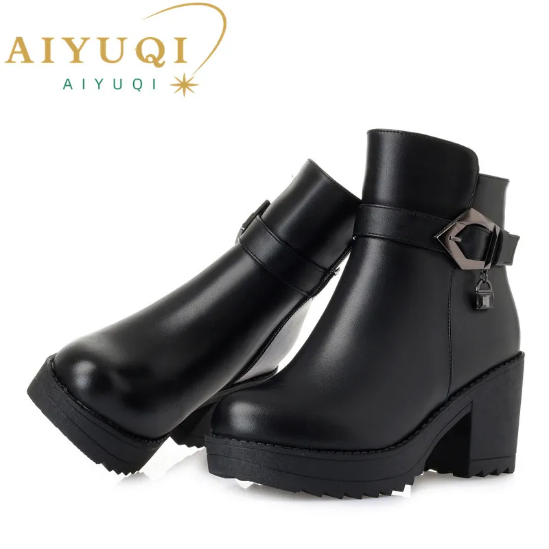 Womens Genuine Leather Ankle Boots - Warm Wool Lined, High Heel Dress Boots for Winter from Dhgate Boots - price 56.89 Womens Genuine Leather Ankle Boots - Warm Wool Lined, High Heel Dress Boots for Winter from Dhgate Boots - price 56.89