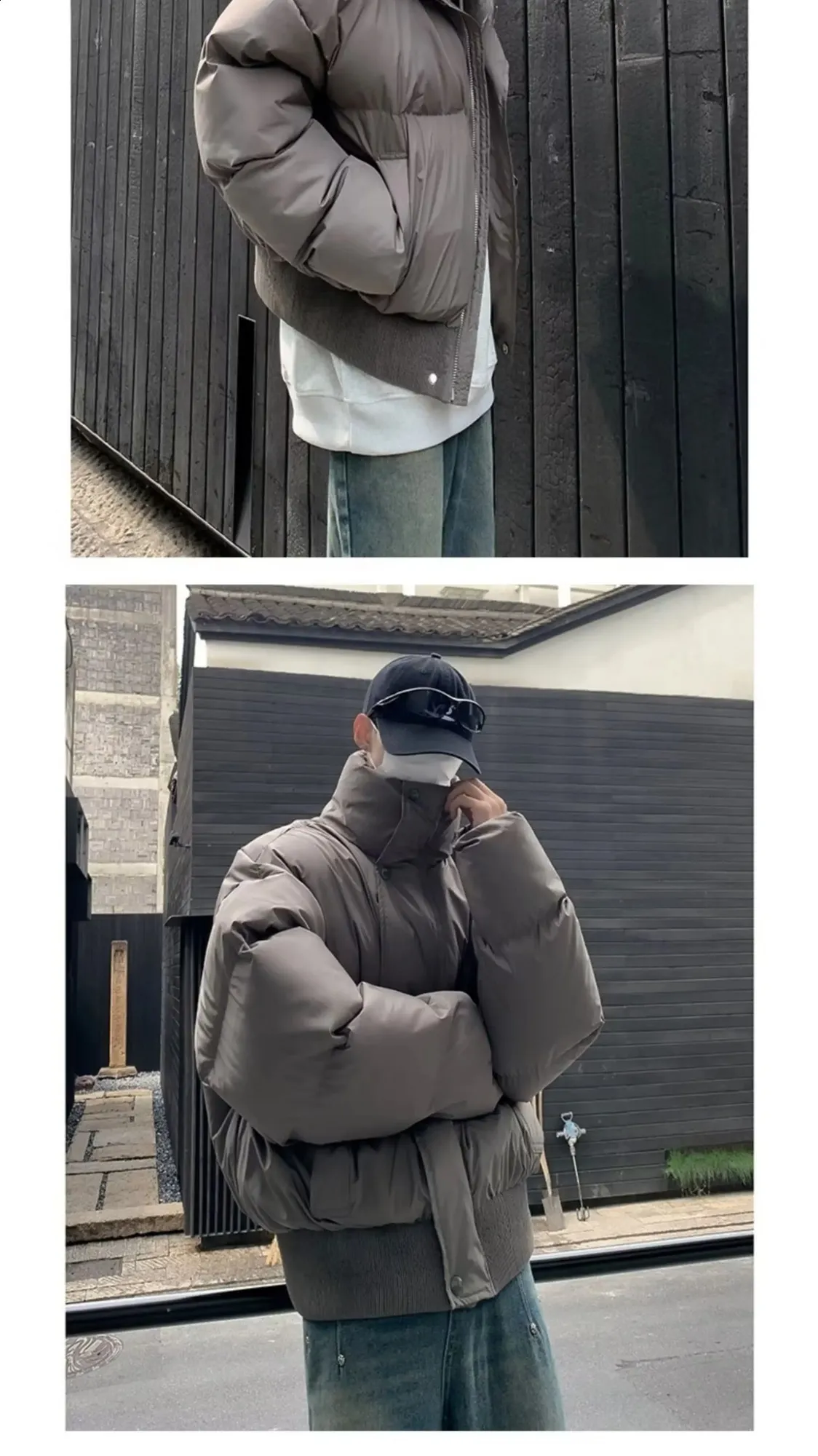 Men's Oversized Winter Puffer puffer jacket with Fleece Men's Oversized Winter Puffer puffer jacket with Fleece