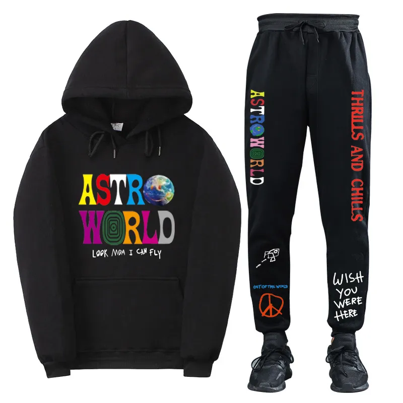 Streetwear Embroidered Hoodie ASTROWORLD Inspired Pullover for