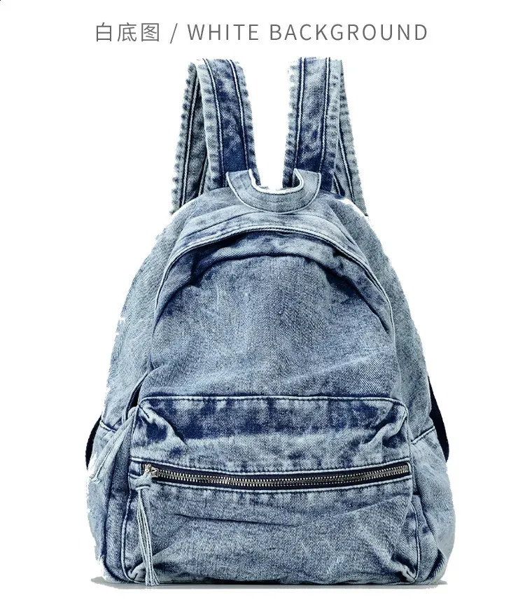 ★Wai Kei★ YK Mesh Two-Tone Backpack Sky Blue YKBE01AC07-3 DHgate.com:Tie-Dye Washed Denim Backpack - Y2K Style
