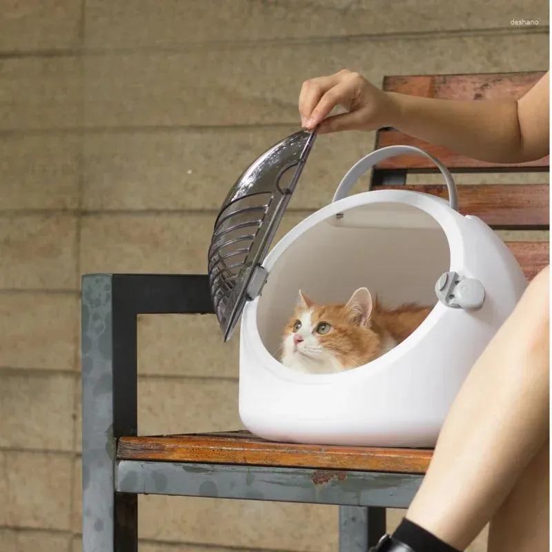 Multi Functional Pet Carrier Breathable Summer Cat Travel Basket with Visual Window