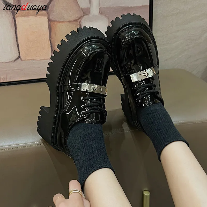 靴 Ameri platform lace up loafer Ameri VINTAGE PLATFORM LACE UP LOAFER