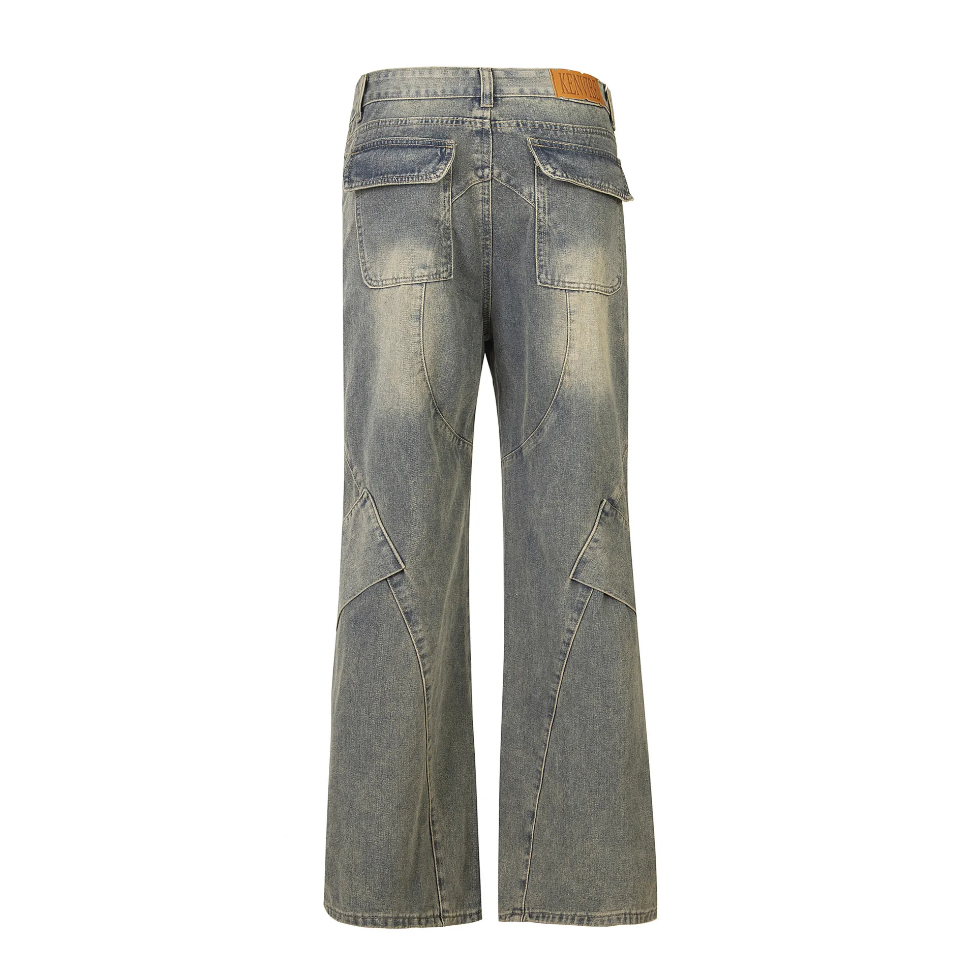 MODERNIF】Meltz Semi-Wide Denim Pants MODERNIF】Meltz Semi