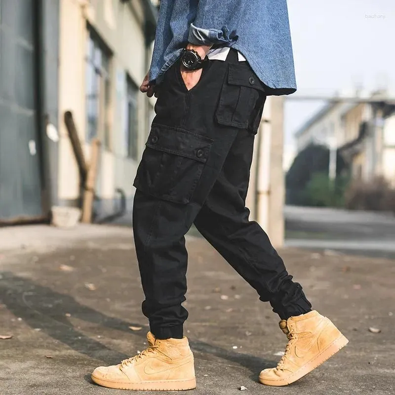2025春大特価セール！ Korean Style Men's mens black cargo joggers - Trendy Clothing