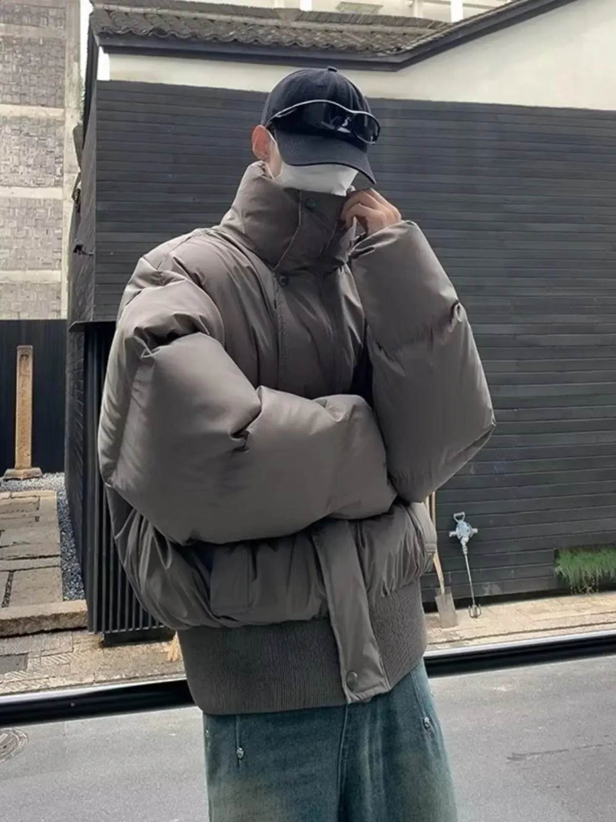 Men's Oversized Winter Puffer puffer jacket with Fleece Men's Oversized Winter Puffer puffer jacket with Fleece