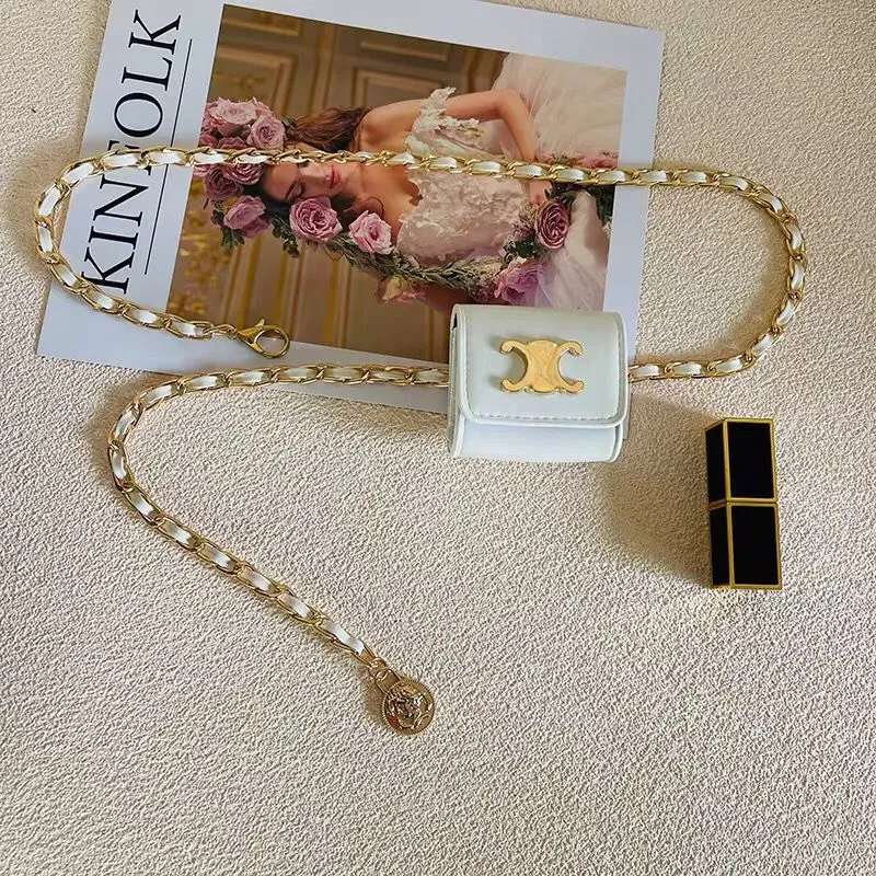 Fanny pack with chain strap hot sale